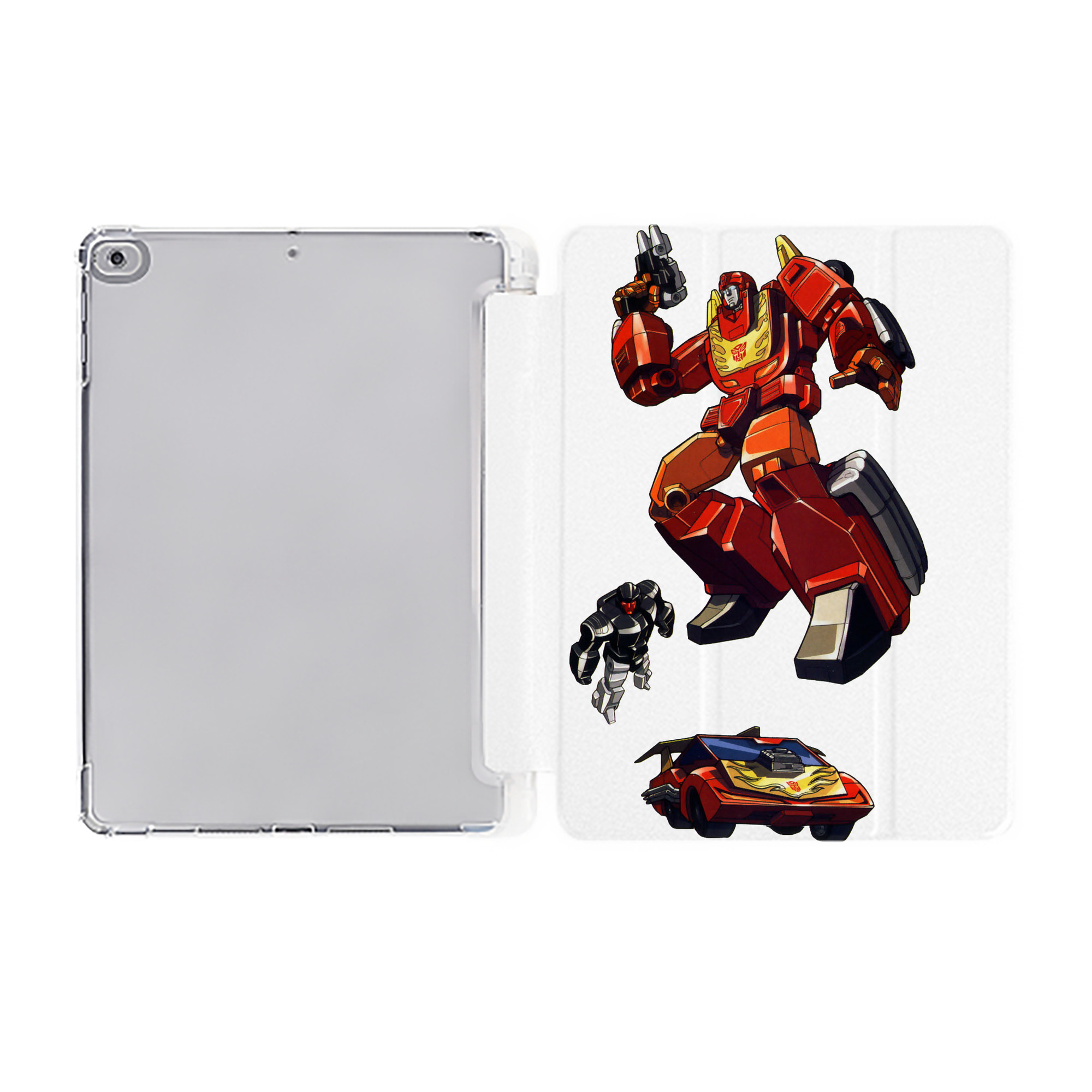 （画像用）  IPad ケース ペン収納付き 三つ折りスタンド PUレザー×シリコン 対応機種9.5/10.5/10.9インチ